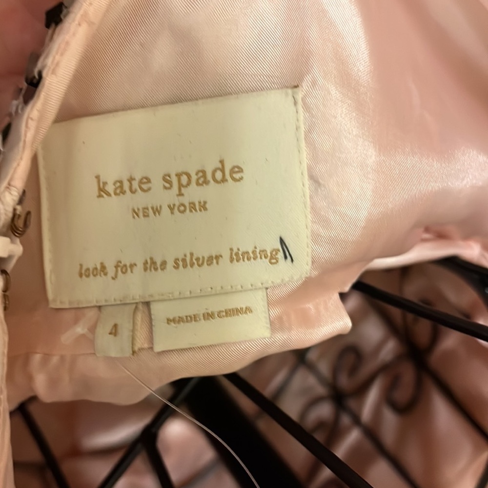 Like New Kate Spade Pink Sequin Sparkle Party Holiday Dress Pockets S 4 - Picture 8 of 10